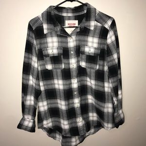 Mossimo Black & White Flannel